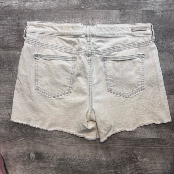 Pilcro Anthropologie Florise High Rise Slim Boyfriend Floral Denim Shorts Sz 29 - Picture 4 of 13